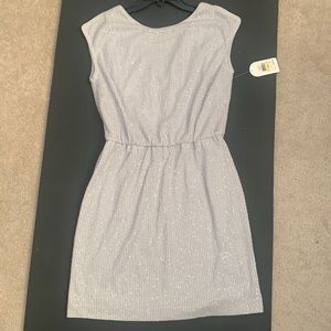 Jessica Simpson NWT Size Medium Silver Party Dress.